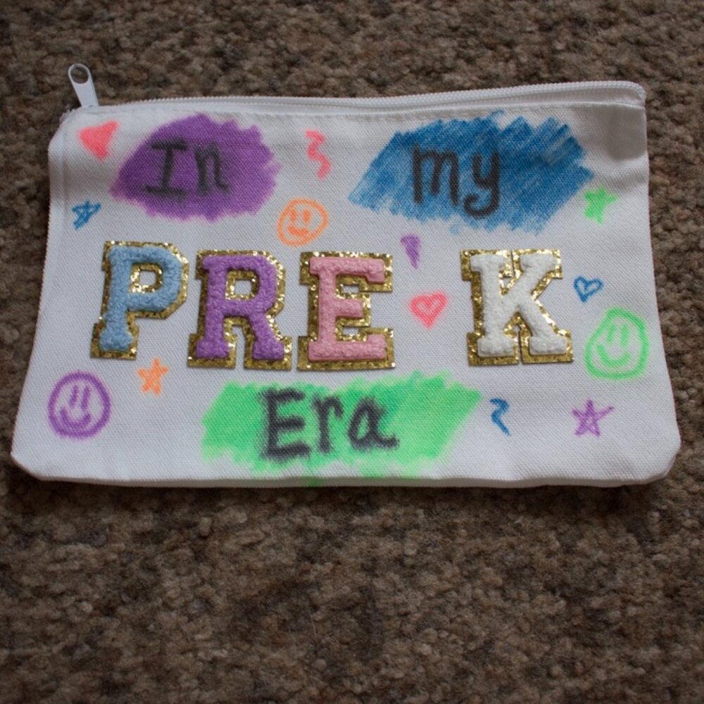"In My Pre-K Era" Zipper Pouch Pencil Case